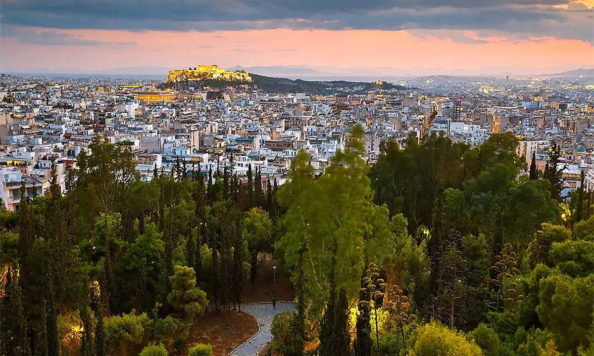 Land with view all Athens near hill of Strefi is for sale