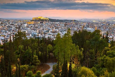 Land with view all Athens near hill of Strefi is for sale